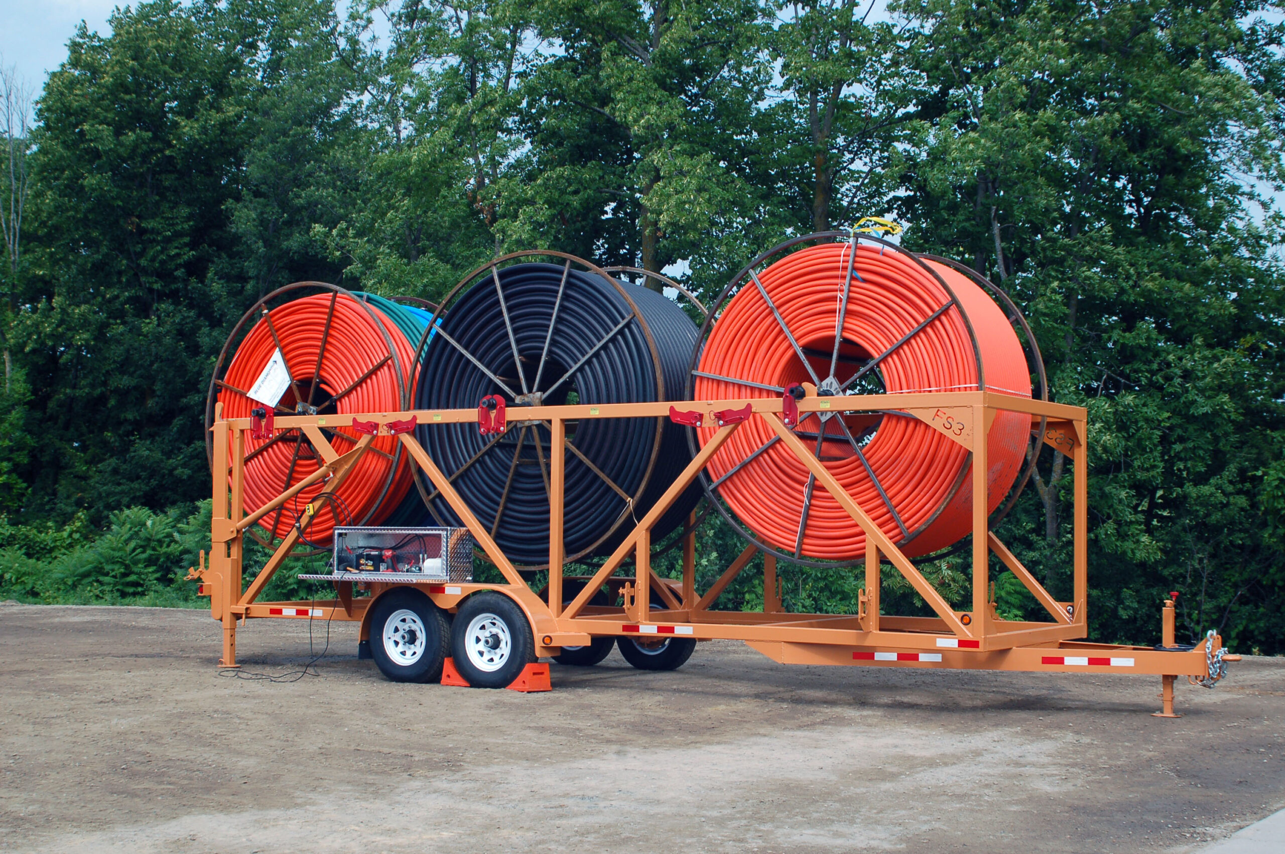 HDPE Reel Trailer, Dig and Rig Equipment